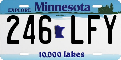 MN license plate 246LFY