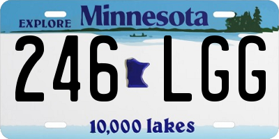 MN license plate 246LGG