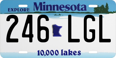 MN license plate 246LGL