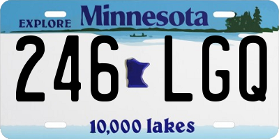 MN license plate 246LGQ