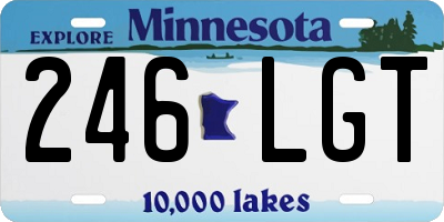 MN license plate 246LGT