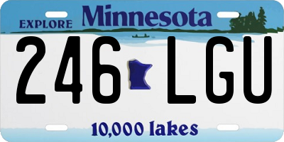 MN license plate 246LGU