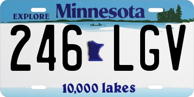MN license plate 246LGV