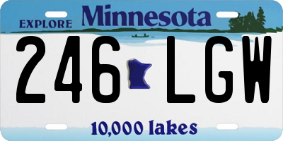 MN license plate 246LGW