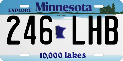 MN license plate 246LHB