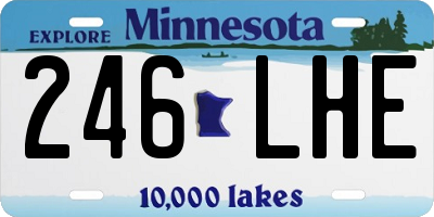MN license plate 246LHE