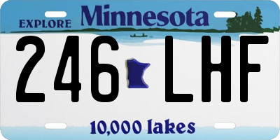 MN license plate 246LHF
