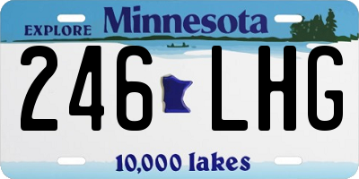 MN license plate 246LHG
