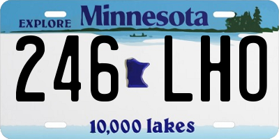 MN license plate 246LHO