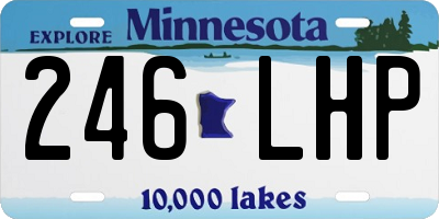 MN license plate 246LHP