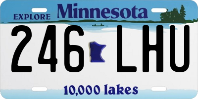 MN license plate 246LHU