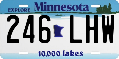 MN license plate 246LHW