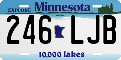 MN license plate 246LJB