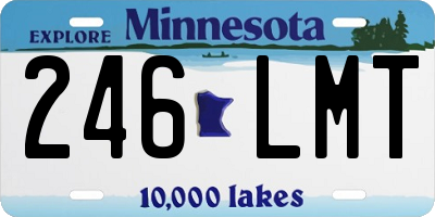 MN license plate 246LMT