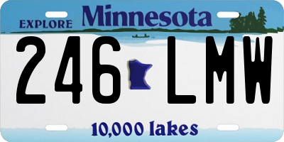 MN license plate 246LMW