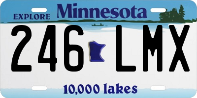 MN license plate 246LMX