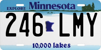 MN license plate 246LMY