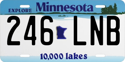 MN license plate 246LNB