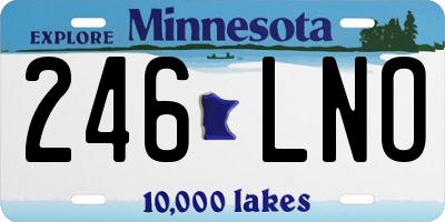 MN license plate 246LNO