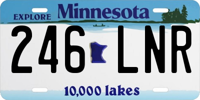 MN license plate 246LNR