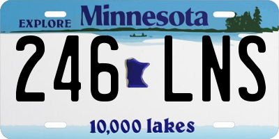 MN license plate 246LNS