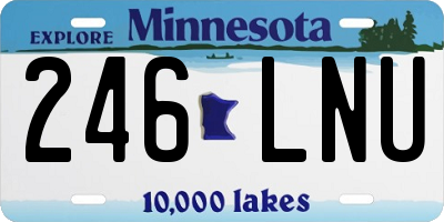 MN license plate 246LNU