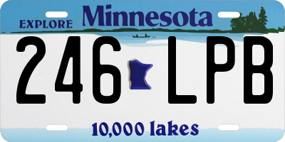 MN license plate 246LPB