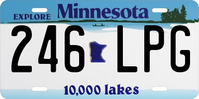 MN license plate 246LPG