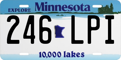 MN license plate 246LPI