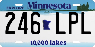 MN license plate 246LPL