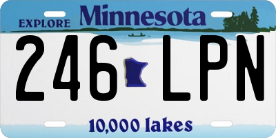 MN license plate 246LPN