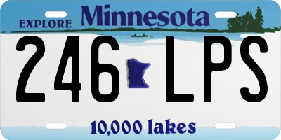 MN license plate 246LPS