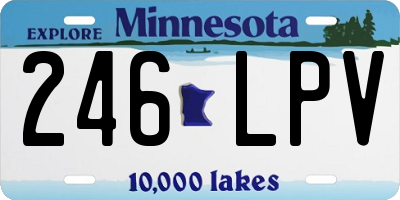 MN license plate 246LPV