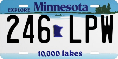 MN license plate 246LPW