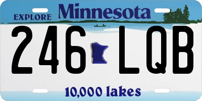 MN license plate 246LQB