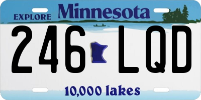 MN license plate 246LQD