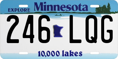 MN license plate 246LQG