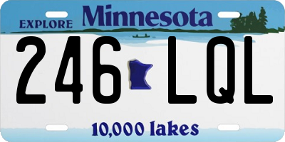 MN license plate 246LQL