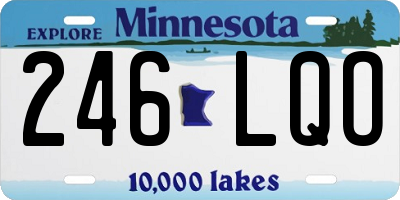 MN license plate 246LQO