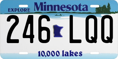 MN license plate 246LQQ