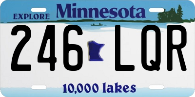 MN license plate 246LQR