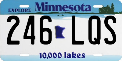 MN license plate 246LQS