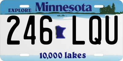 MN license plate 246LQU