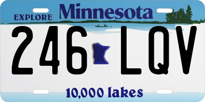 MN license plate 246LQV