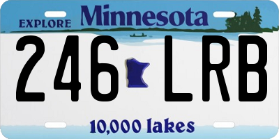 MN license plate 246LRB
