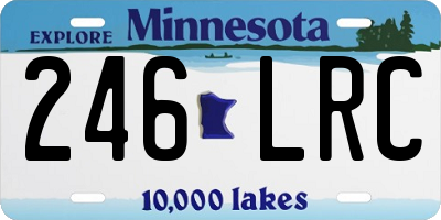 MN license plate 246LRC