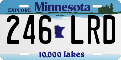 MN license plate 246LRD
