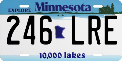 MN license plate 246LRE