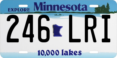 MN license plate 246LRI