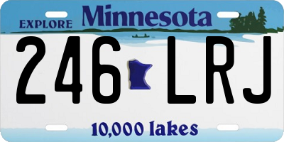 MN license plate 246LRJ